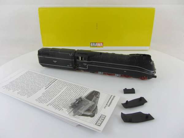 BRAWA 40133 Dampflokomotive Br 19 1001 der DR in schwarz, Digital mit Sound, mit O