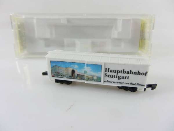 Micro Trains Box Car Hauptbahnhof Stuttgart Sondermodell mit Originalverp.