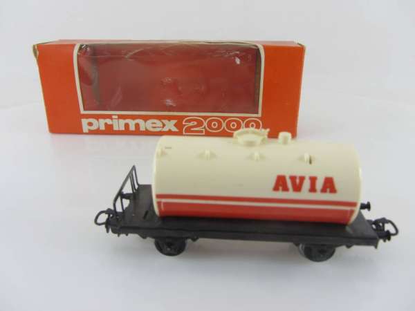 Primex 2000 4540 Kesselwagen Avia weiss m. Originalkarton gebraucht aber gut