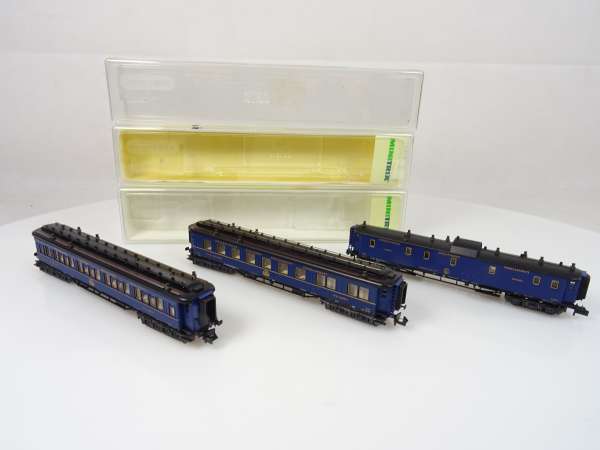 Minitrix 13731-32 Personenwagen-Set Orient-Express blau, 3-teilig, M 1:160