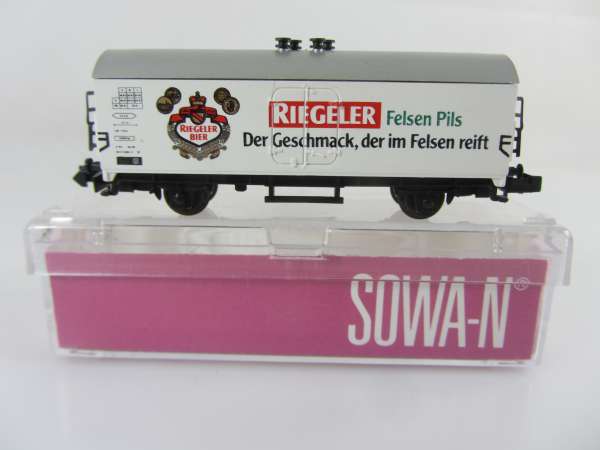 SOWA-N 1702 DB Kühlwagen, Bierwagen Riegeler Felsen Pils,neuwertig,OVP,M 1:160