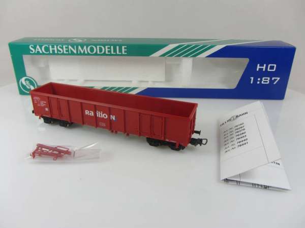 SACHSENMODELLE 76440 Güterwagen Eanos DB Railion rot, neuwertig mit OVP
